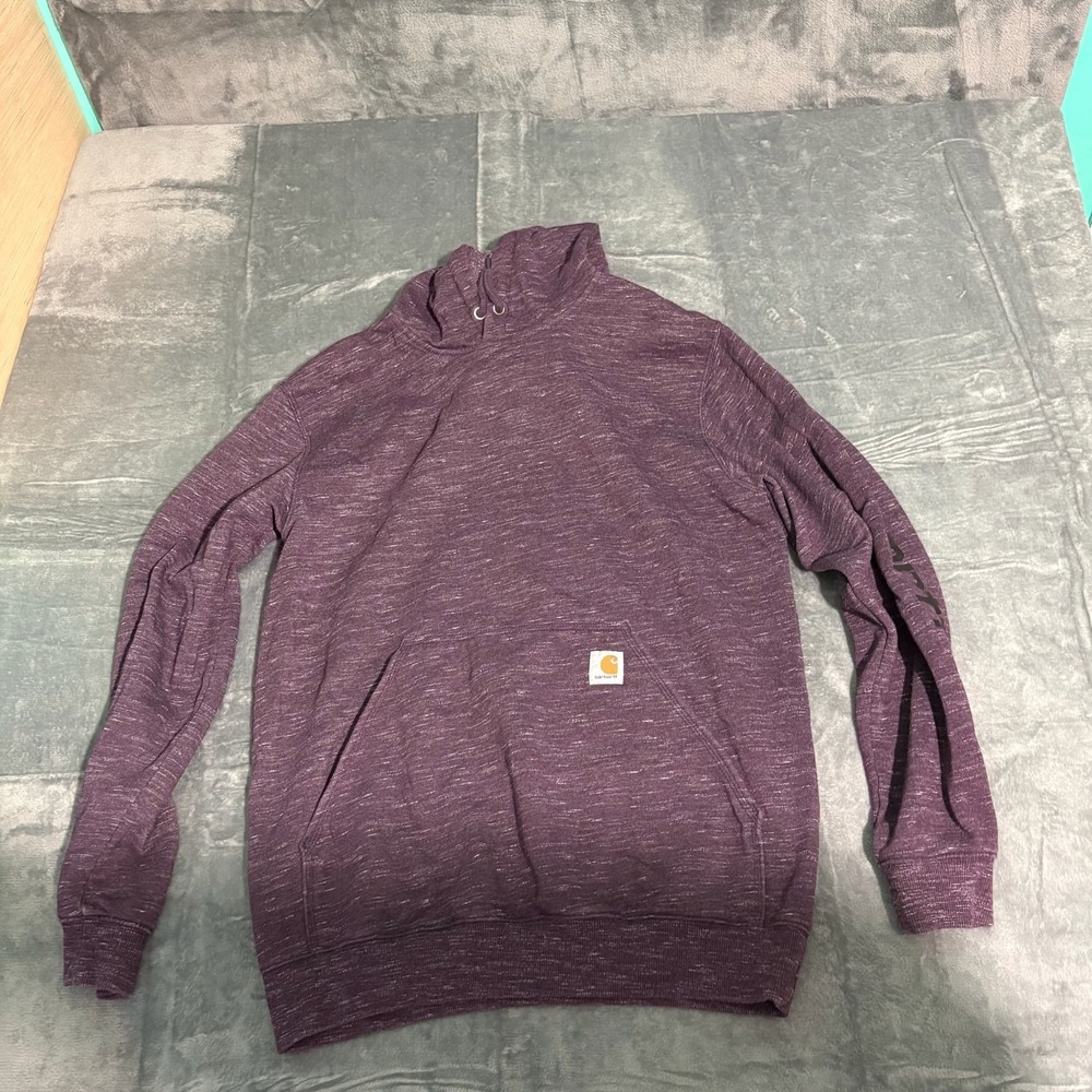 Carhartt Hoodie Mens Medium Loose Fit Purple Pull Over